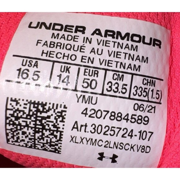 Under Armour Mens Size 16.5 Sneakers Basketball Shoes Charged Assert 9 HOVR New main image 6